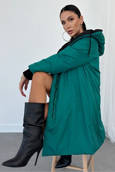 Weyeze Double Sided Long Puffer Coat Ad-K50501Lnw