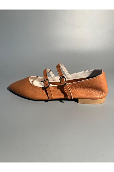 Butik Noble Shoes Hakiki Deri Sivri Burun  Babet