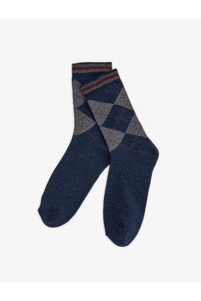 Koton Socket Socks Geometric Patterned