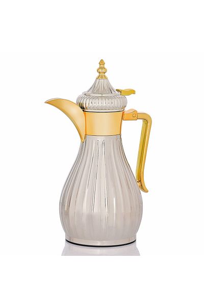 Alsaif Gallery Dallah Tamim 5 Nickel Silver 0.60 Liter