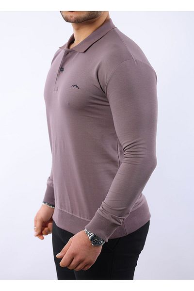 LOADER Plus Size Polo Collar Sweatshirt