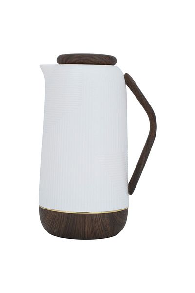 Alsaif Gallery Rawaa Beige Wooden Thermos 1 Liter