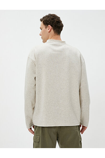 Koton 4WAM70124MK Koton Ανδρικό Sweat GREY