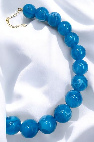 PETEK AKSESUAR Basic Acrylic Ball Necklace