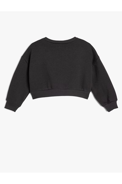 Koton Tweety Printed Licensed Crop Sweatshirt - Raster Long Sleeve