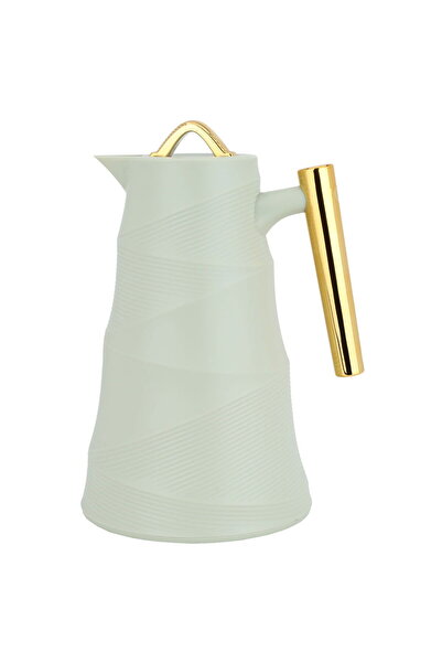Alsaif Gallery Bamboo Glory Thermos, 1 Liter, Glass Inner Carrier, Pressurize...
