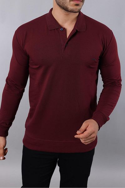 LOADER Plus Size Polo Collar Sweatshirt