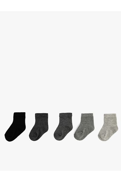 Koton Basic Cotton 5-Piece Sock Set