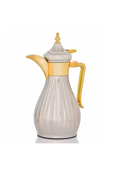 Alsaif Gallery Dallah Tamim 5 Nickel Gold 0.35 Liter