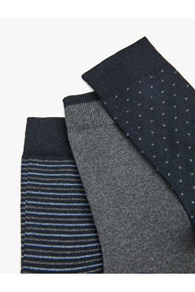 Koton Striped 3-Piece Socks Set Multicolored