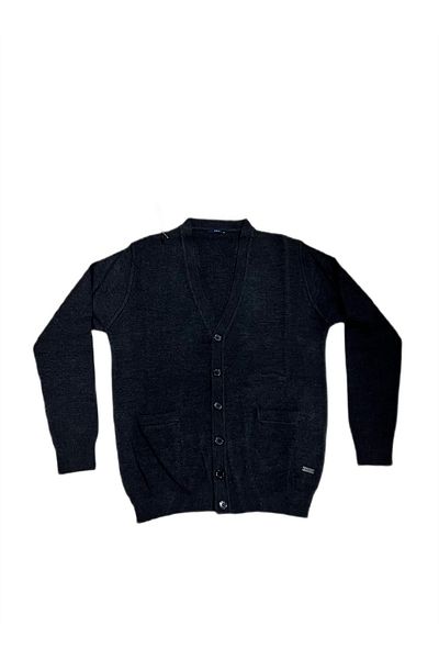 Soylu Triko Comfortable Fit Long Sleeve Quality Cotton Straight Colour Knitting Cardigan