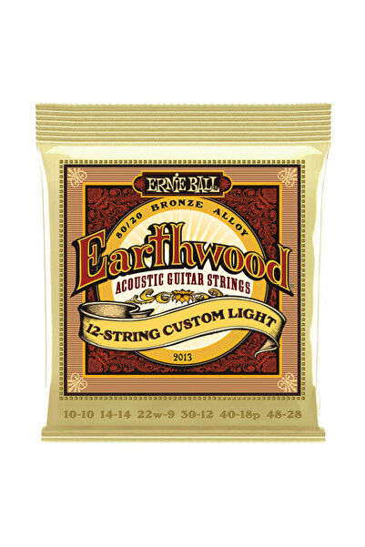 Ernie Ball P02013 Earthwood Özel Işık 12 Telli Akustik Gitar Teli (10-48)