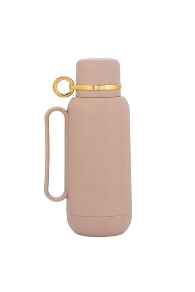 Alsaif Gallery Rahal Thermos Light Brown With Gold 1 Liter
