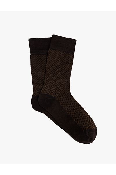 Koton Viscose Patterned Bamboo Socks - Blended