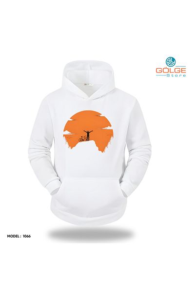 Gölge Store Φούτερ για λάτρεις του ποδηλασίας - Διαφορετικό και κομψό, Slimfit γιακά με κουκούλα, Unisex