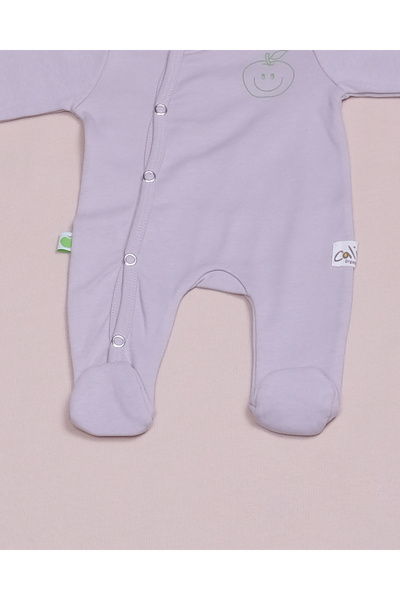 Calico Prematüre Özel Yenidoğan Bebek Organik Gri Tulum