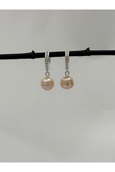 DURAN TAKI TASARIM Hakiki Gerçek Inci Gümüş Küpe