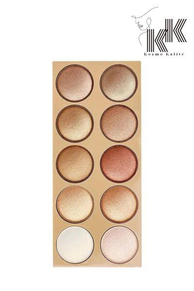 kozmokalite Diamond 10 Renk Yüksek Pigmentli Göz Farı Paleti NO:2