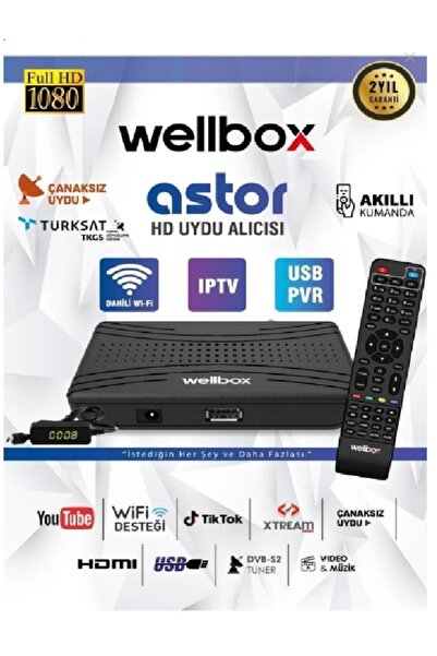 wellbox Sinema Paketli Kendinden Wifli Mini Full HD Uydu Alıcı Tiktok Youtube...