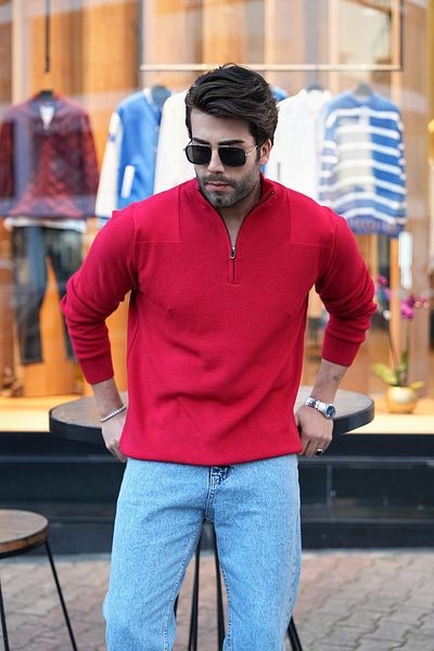 Figo Half Zipper Men's Sweater