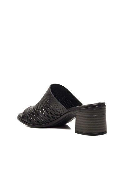 Voyager 9723 Women's Leather Slippers Black