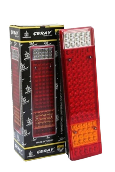 ÇERAY 7 FONKSİYONLU LED'Lİ STOP LAMBA UNİVERSAL 24 VOLT Uyumlu