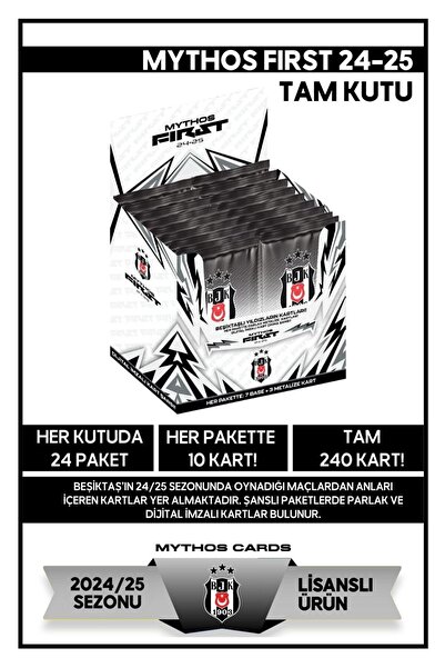 Beşiktaş Mythos Cards Beşiktaş First 2024-25 - Tam Kutu
