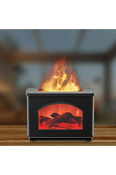 VOOKA Şömine Görünümlü Hava Nemlendirici Ultrasonik Ortam Nemlendirici Oda Nemlendirici