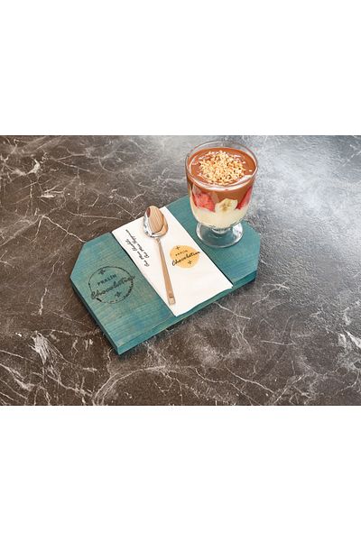 Davi Ahşap Wooden Presentation Plate - Stylish and Special Design