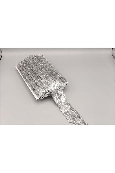 Gül 5 Row Stamps Ribbon - 12 Mt Silver