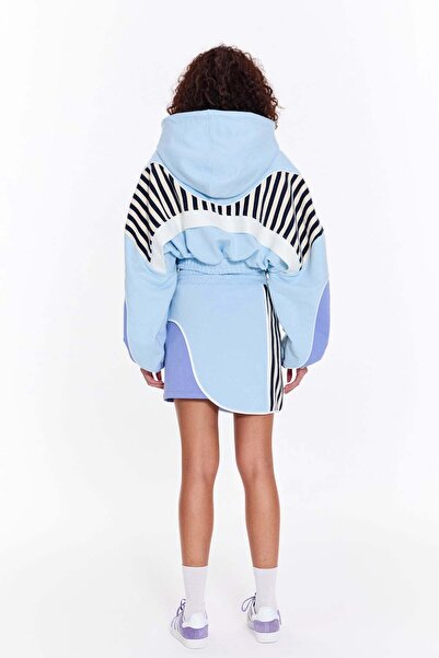 ŞEBNEM GÜNAY Gigi V2 Crop Blue Lilac Skirt