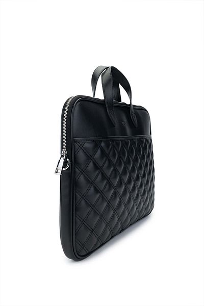 Tamer Tanca Unisex Vegan Black Briefcase