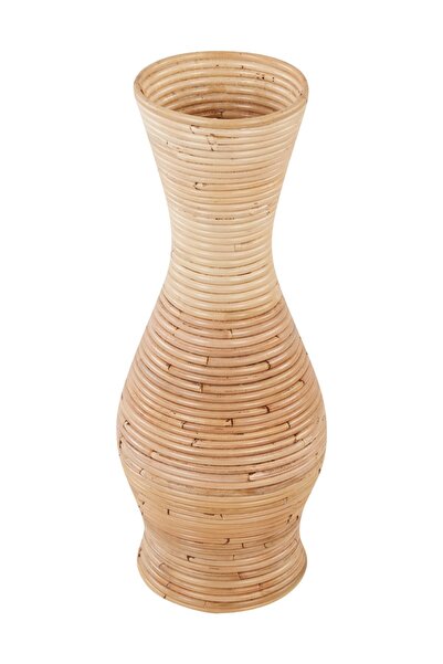 oceanpoint El Yapımı Rattan Dekoratif Vazo Büyük Boy Bohem Tarz Doğal Özel Ta...
