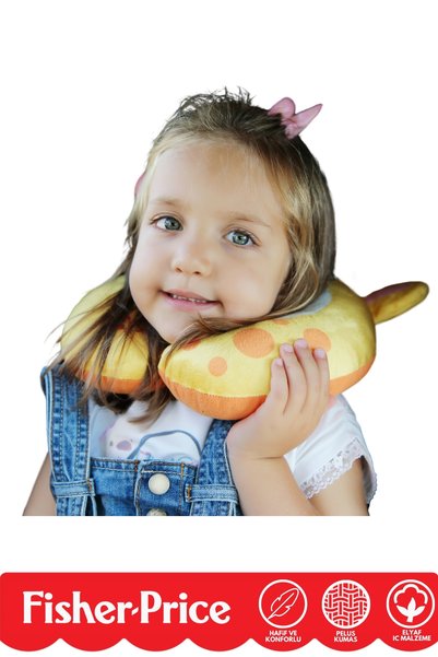 FISHER PRICE Pernă pentru gât girafă galbenă