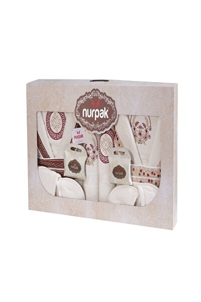 MaisonArt Nurpak Meltem Family Σετ μπουρνούζι 16 τεμαχίων, σετ μπουρνούζι σε κουτί