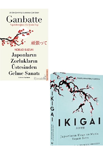 Destek Yayınları Ganbatte  Ikigai  Hector Garcia  Nobou Suzukı 2 KİTAP SET