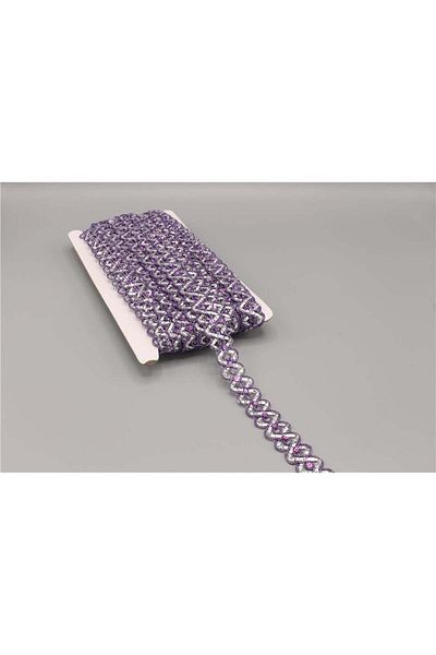 Gül Purple 4405-Stamped Ribbon - 20 m