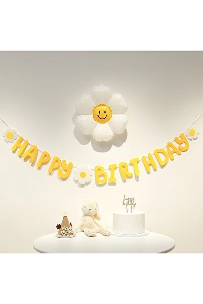 BEST PARTİ DOĞUM GÜNÜ PARTİ SÜSLERİ مجموعة لافتة إيفا ذات وجه مبتسم لعيد المي...