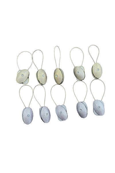 Şahinsoy perde 10 bucăți de culoare aurie și argintie, cu magnet, retractabil...