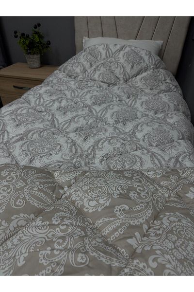 Clasy Satin 100% Cotton Satin Single Quilt Toledo V1 Beige