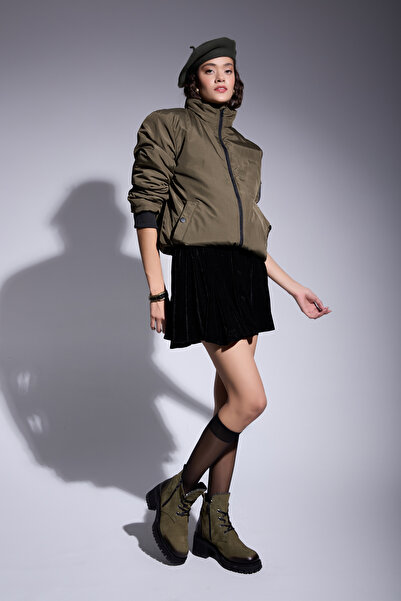 Eric Nurnberg Hilda Hakiki Deri Haki Süet Kadın Topuklu Bağcıklı Bot