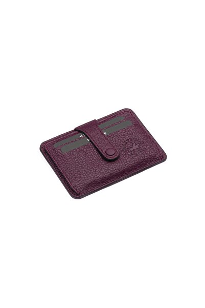 Westpolo Hakiki Deri Mürdüm Patlı Bol Kartlıklı Kağıt Para Bölmeli Unisex Kar...