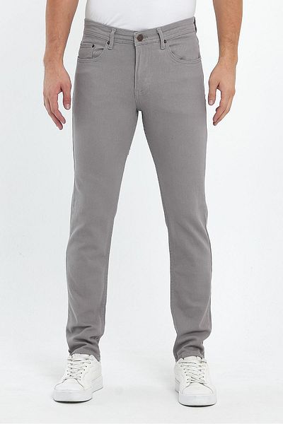 FİHA Slim Fit Gabardine Pantoloni - Ανδρικό T-shirt σε σχήμα πέτρας