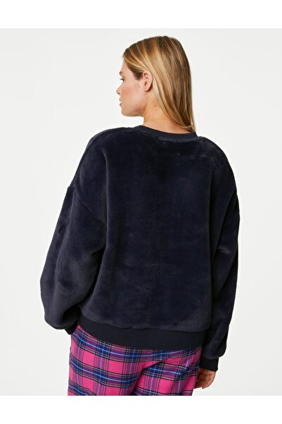 Marks & Spencer Uzun Kollu Polar Pijama Üstü