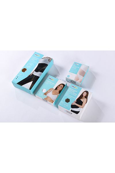 BRANDLAND Pregnant Maternity Panties, Corset, Nursing Bra, Waist Support Band Set of 4