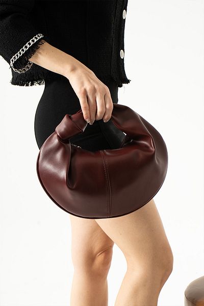 Valu Accessorize Geantă de mână pentru femei Claret Red Moon - Design detaliat cu noduri