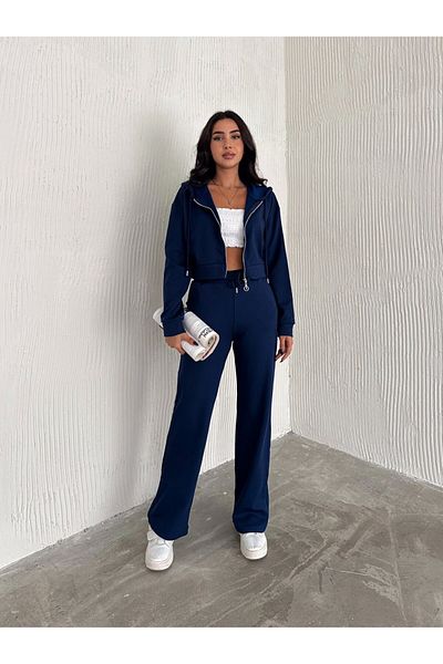 DeChival Women's Modal Fabric Tracksuit Set with Hooded