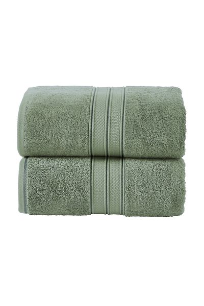 Donetella 2 - Pcs Premium Bath Sheet (85x172cm ) 600 GSM 100% Combed Cotton