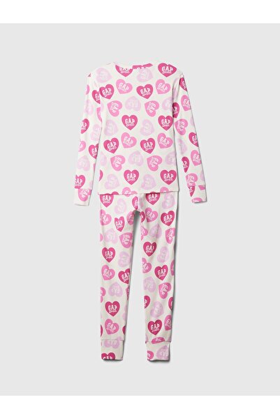 GAP Kız ÇocukGap × Barbie:trade_mark: Desenli Organik Pamuk Pijama Takımı