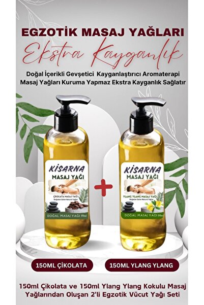 Cinsellik Masaj Yağı - 150ml Büyük Boy 2 Adet Kayganlaştırıcı